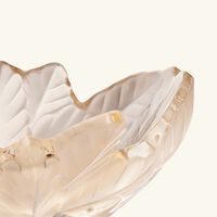 lalique compiegne bowl gold luster