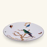bernardaud aux oiseaux dinner plate round gold 26cm