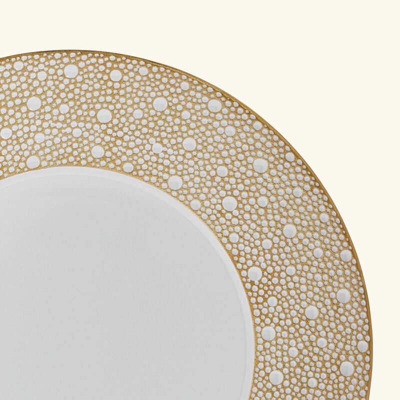 bernardaud mordore dinner plate round gold 26cm