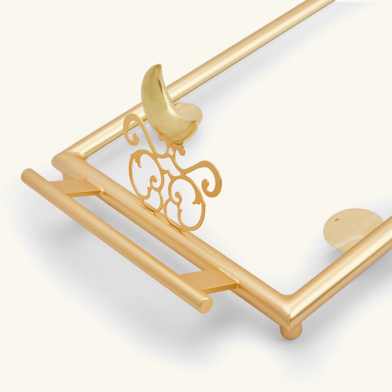 villari extravaganza serving tray rectangular large gold