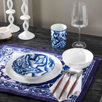 dolce gabbana casa blu mediterraneo soup plate round 20cm set of 2