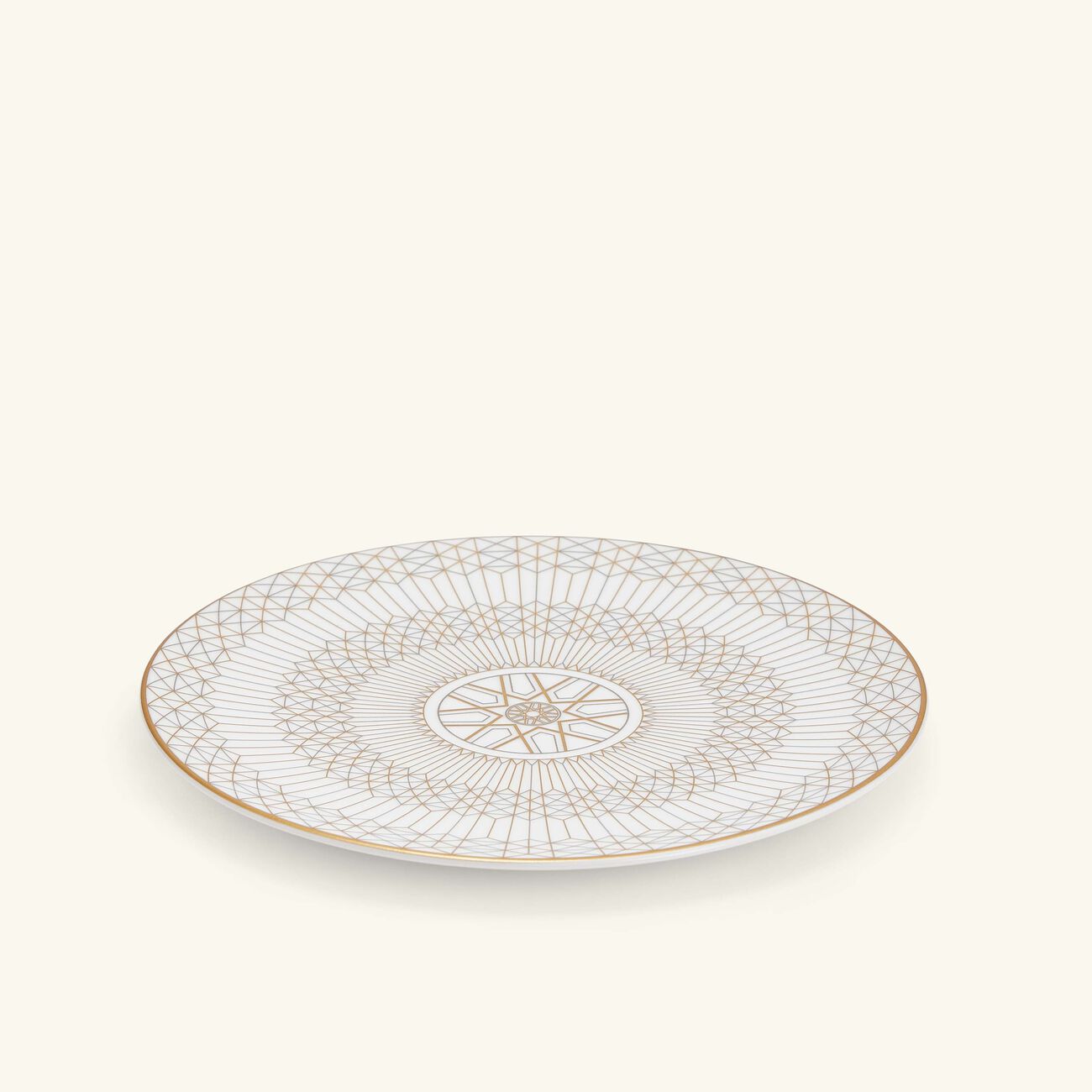 baccarat arcadia bread plate round gold 16cm