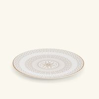 baccarat arcadia bread plate round gold 16cm