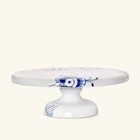 royal copenhagen blue fluted mega cake stand white