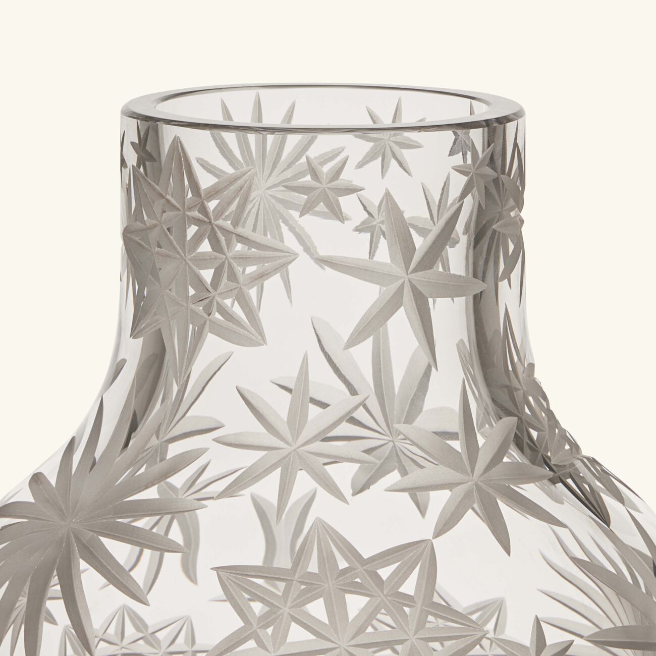 ruckl krakatit vase round medium clear