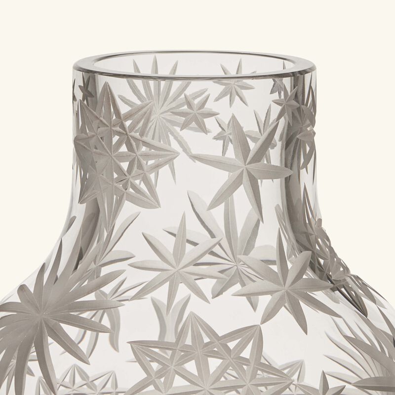 ruckl krakatit vase round medium clear