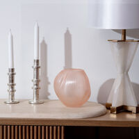 lalique alize vase small pink