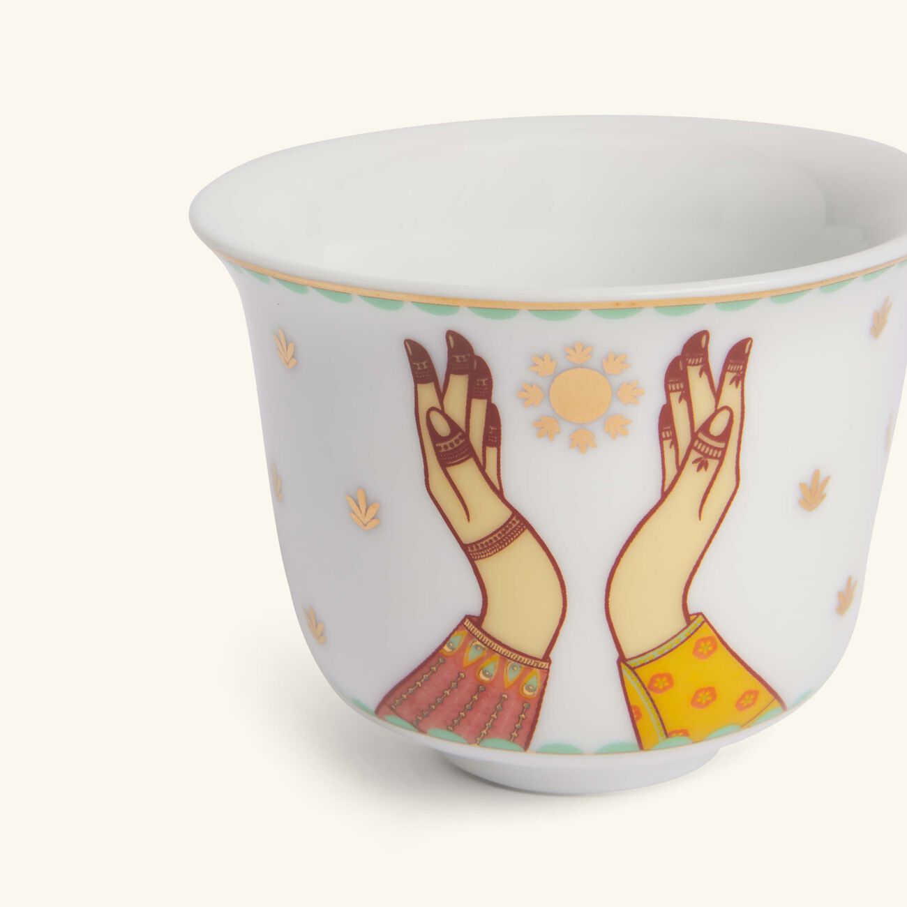 Hessa Arabic Coffee Cup White Set Of 2 silsal hessa arabic coffee cup white set of 2