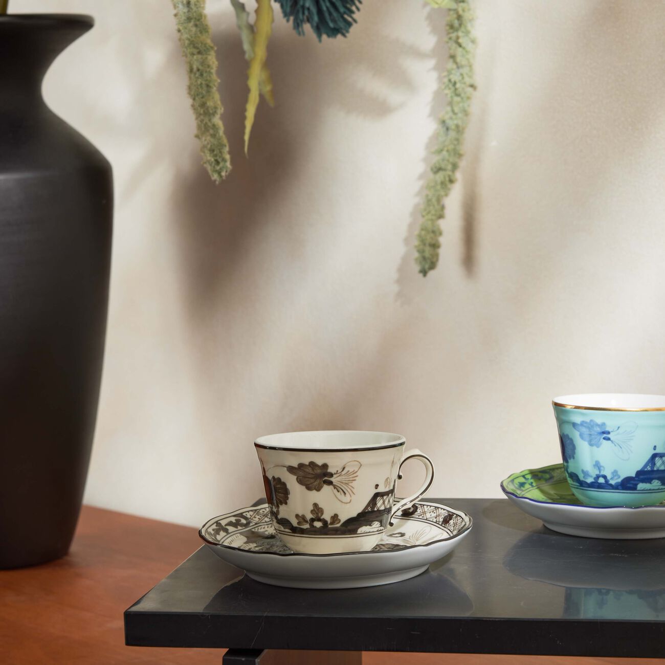 Antico Doccia Coffee Cup Black ginori 1735 antico doccia coffee cup black