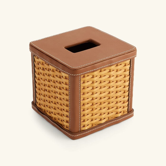 Bailey Tissue Box Brown ralph lauren home bailey tissue box brown