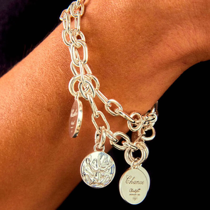 christofle chri chri chain bracelet sterling silver size 2