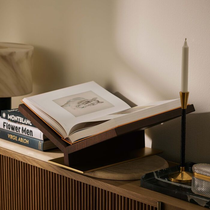 assouline collector ultimate bookstand brown
