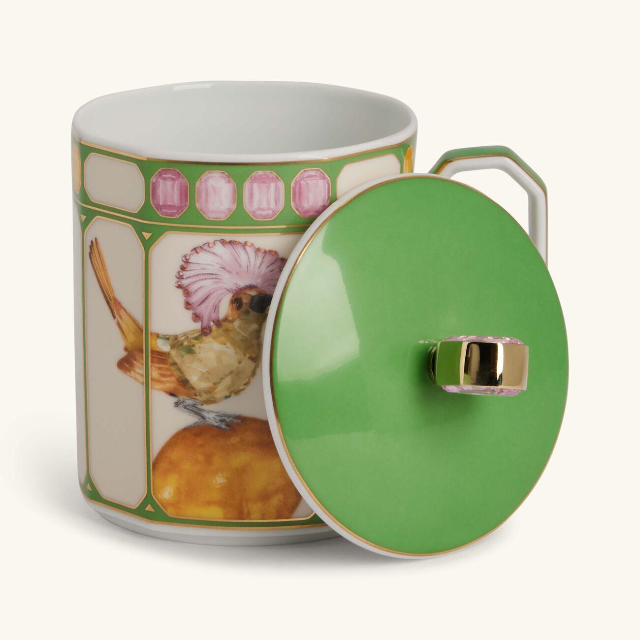Idyllia Mug with Lid Flycatcher Green rosenthal idyllia mug with lid flycatcher green