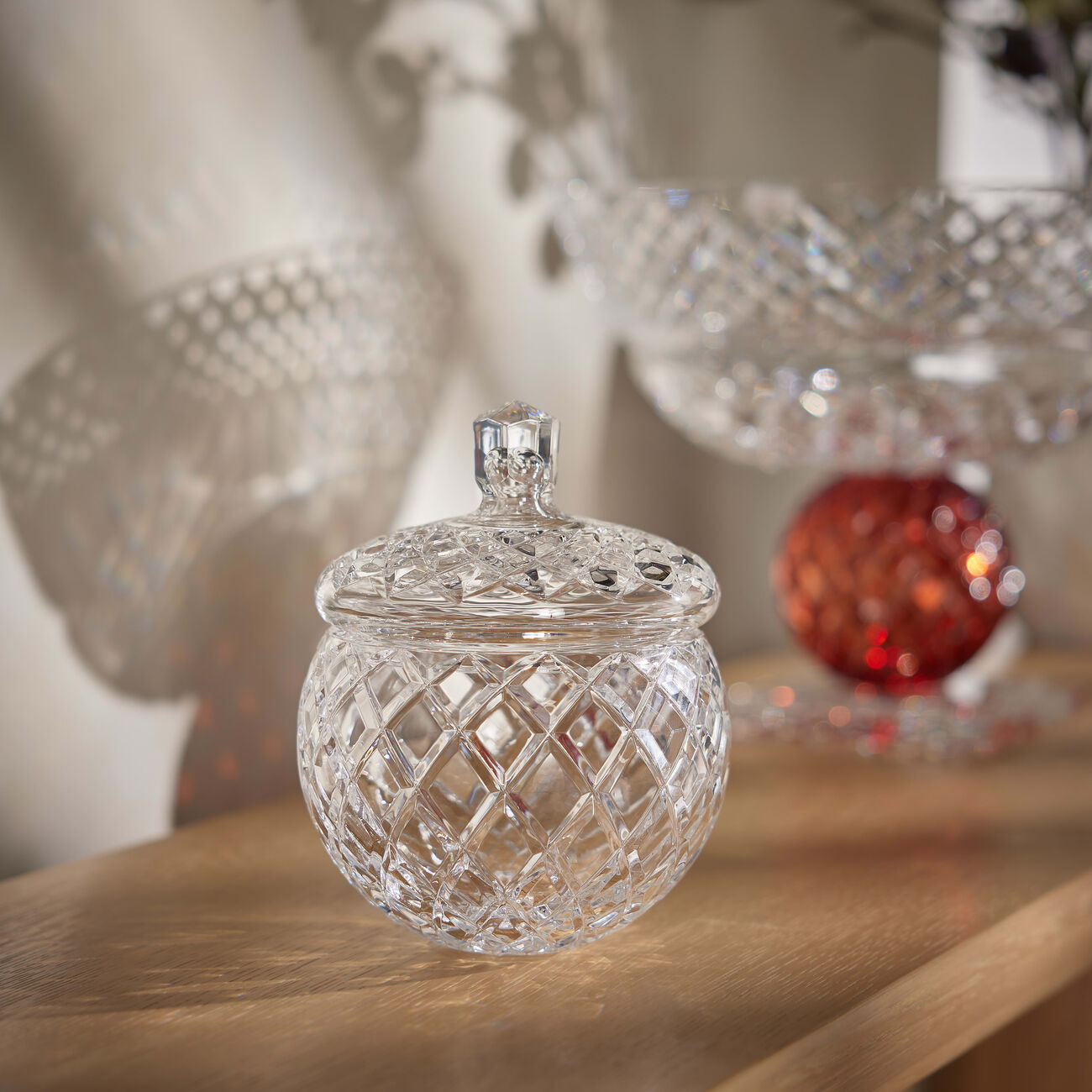 ماريو تشيوني علبة سكاكر بابا شفافة مع غطاء