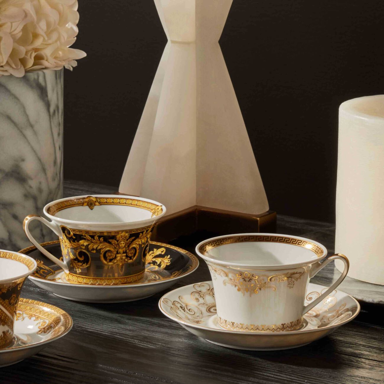 versace prestige gala tea set black