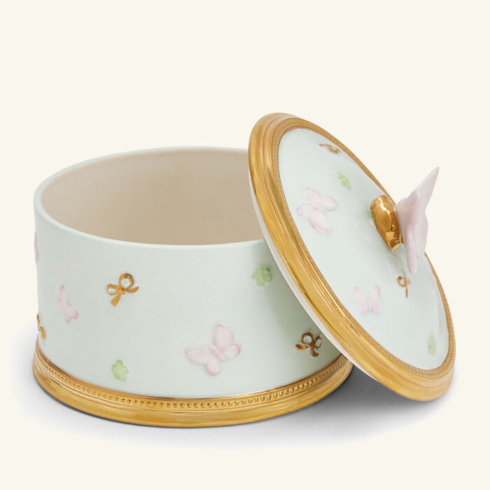 villari butterfly trinket box blue