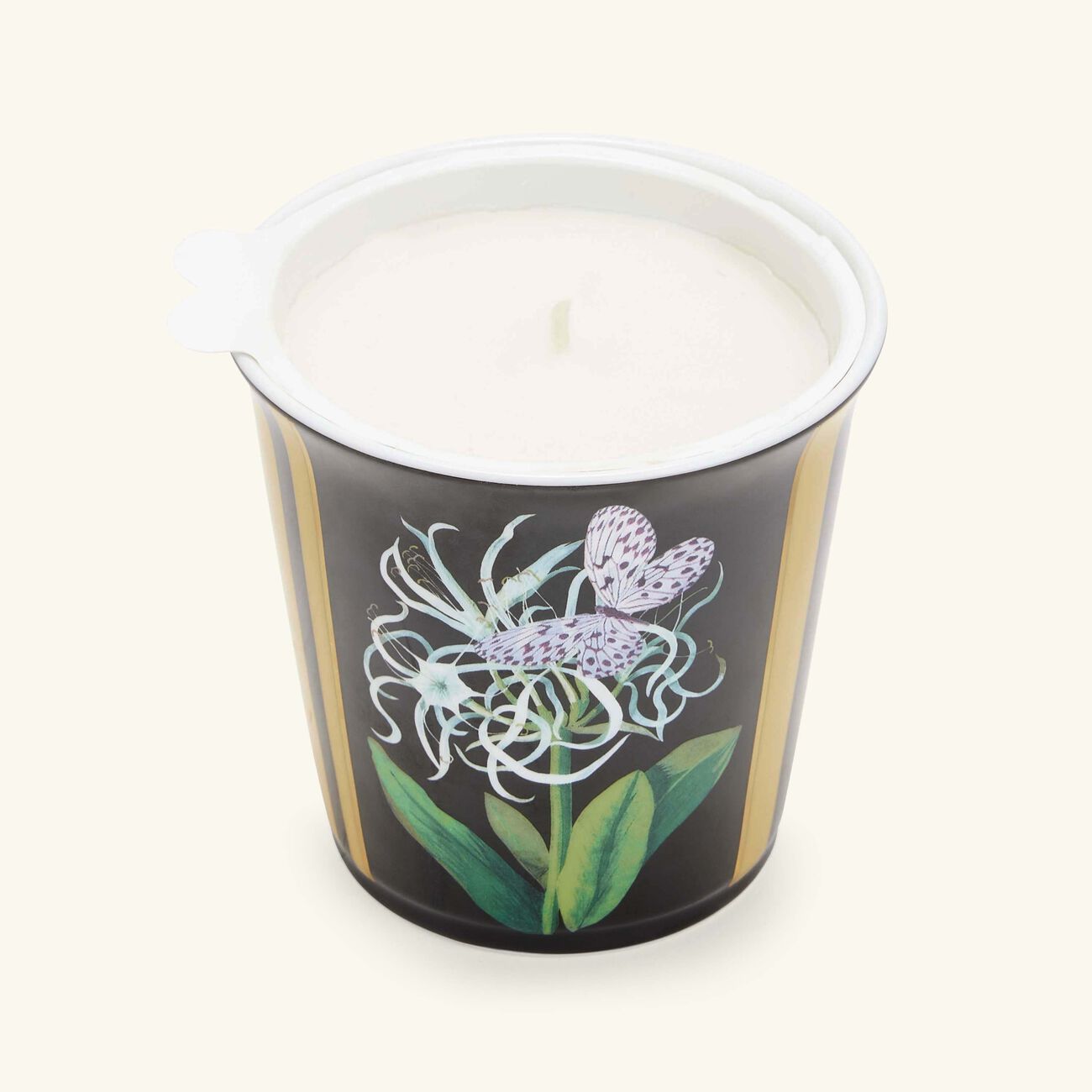 bernardaud natura jonquille de mer tumbler with candle