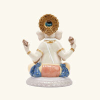lladro lord ganesha sculpture small white