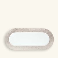 طبق الضيافة إكيوم مستطيل باللون الفضي 39 سم برناردو طبق الضيافة إكيوم مستطيل باللون الفضي 39 سم