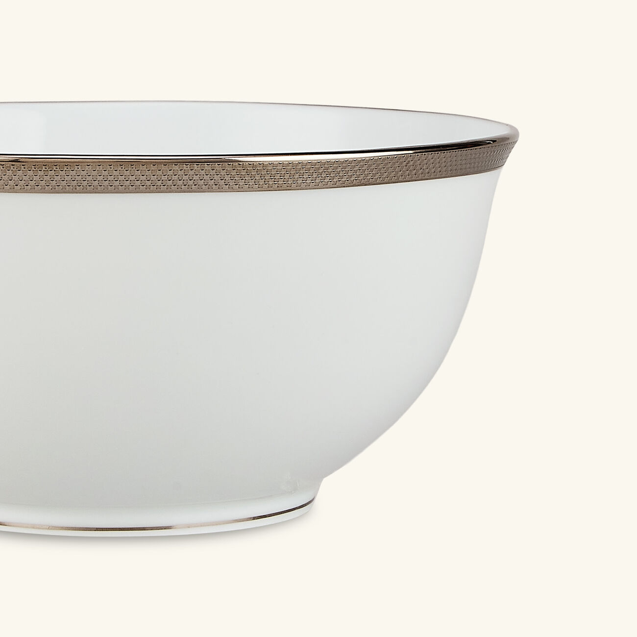 Maille Platine Noodle Bowl White 50cl bernardaud maille platine noodle bowl white 50cl