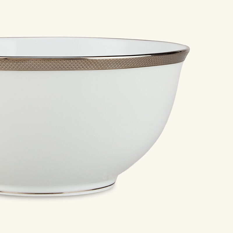 Maille Platine Noodle Bowl White 50cl bernardaud maille platine noodle bowl white 50cl