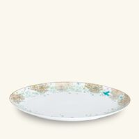 bernardaud feerie michael cailloux oval platter pink 38cm