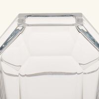 baccarat octogone bud vase small clear