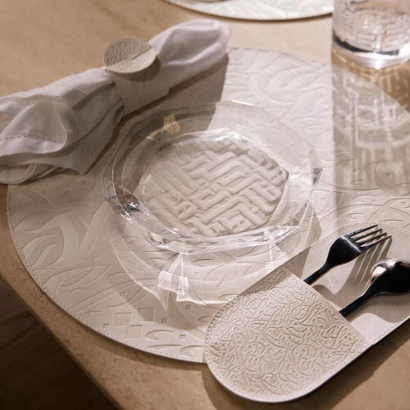 dimlaj dar bread plate clear 18cm set of 4