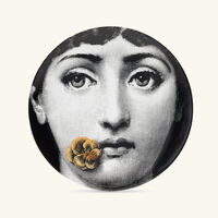 fornasetti tema e variazioni no 137 wall plate yellow