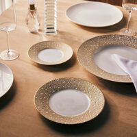 bernardaud mordore bread   butter plate round gold 16cm