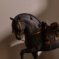 lladro spanish pure breed horse sculpture large black