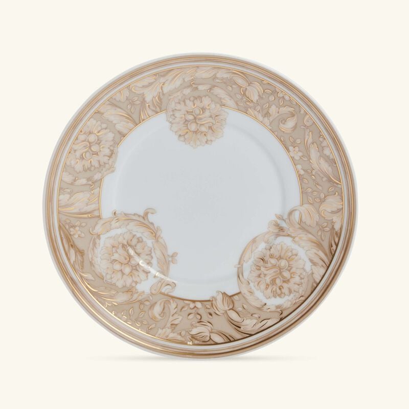 فنجان الشاي باروكو مع صحنه بلون البيج large