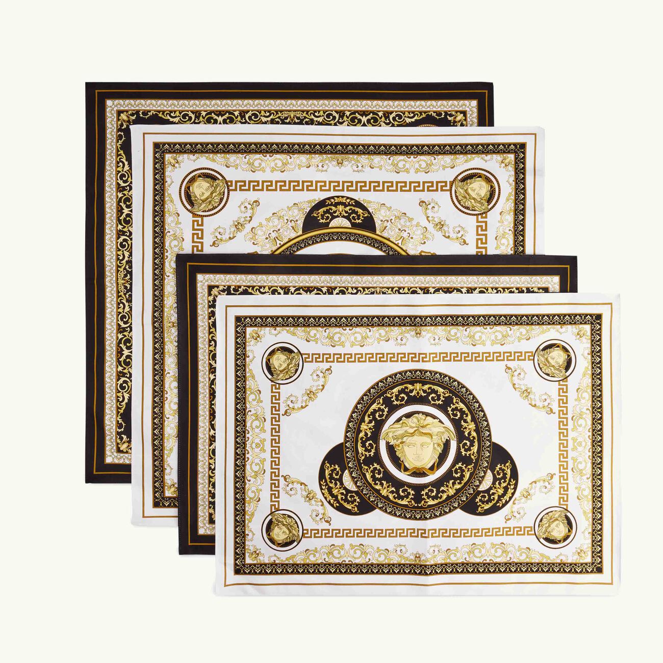 Medusa Gala Napkin & Placemat Set Of 2 versace medusa gala napkin placemat set of 2