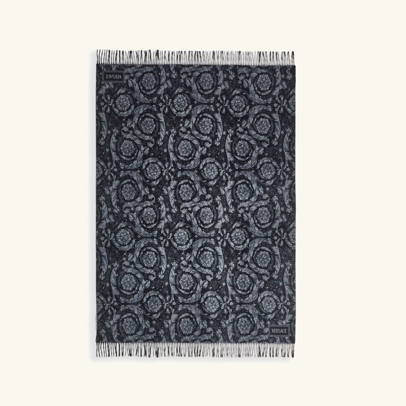 versace barocco renaissance plaid blanket