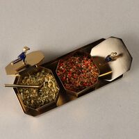 صندوق توتا مخواص باللون الذهبي إيرا أودايبور صندوق توتا مخواص باللون الذهبي