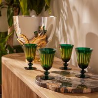 l objet prism wine glasses green set of 4