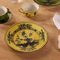 ginori 1735 antico doccia dessert plate round yellow 21cm