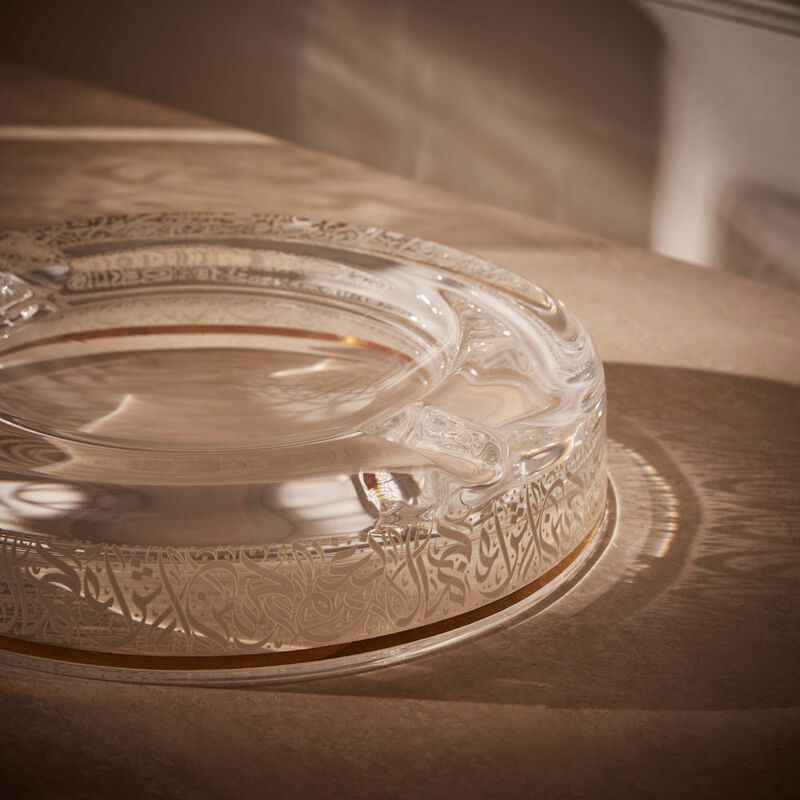 dimlaj nagham ashtray round small gold