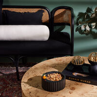 ira udaipur mayur nut bowl black 18cm
