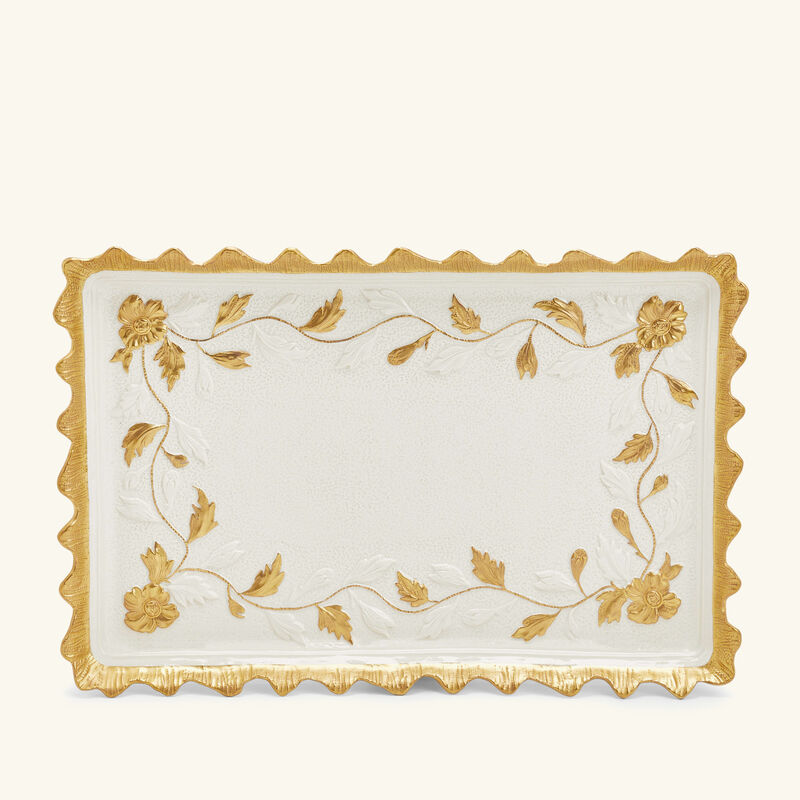 villari taormina serving tray rectangular medium white