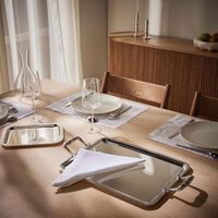 Malmaison Serving Tray with Handles Rectangular Medium Silver Plated christofle malmaison serving tray with handles rectangular medium silver plated