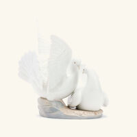 lladro love nest sculpture small white