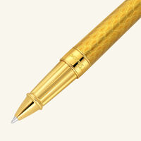 st dupont line d eternity honey rollerball pen gold