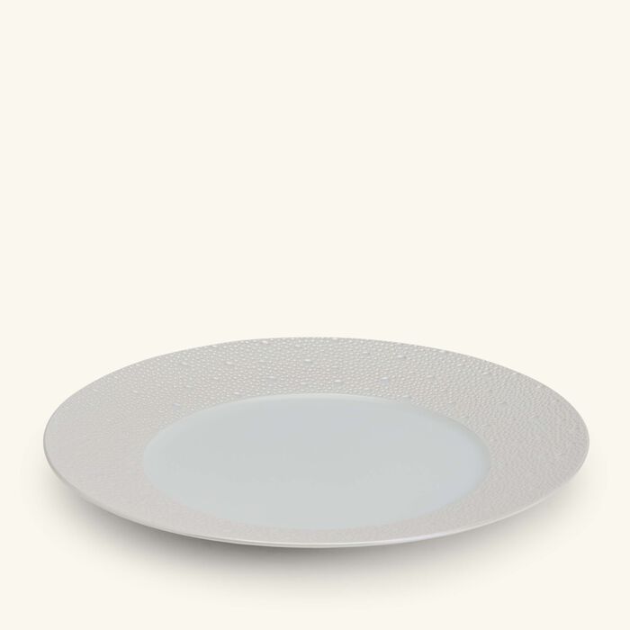 bernardaud ecume charger plate round white 30cm