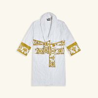versace i love baroque bath robe white