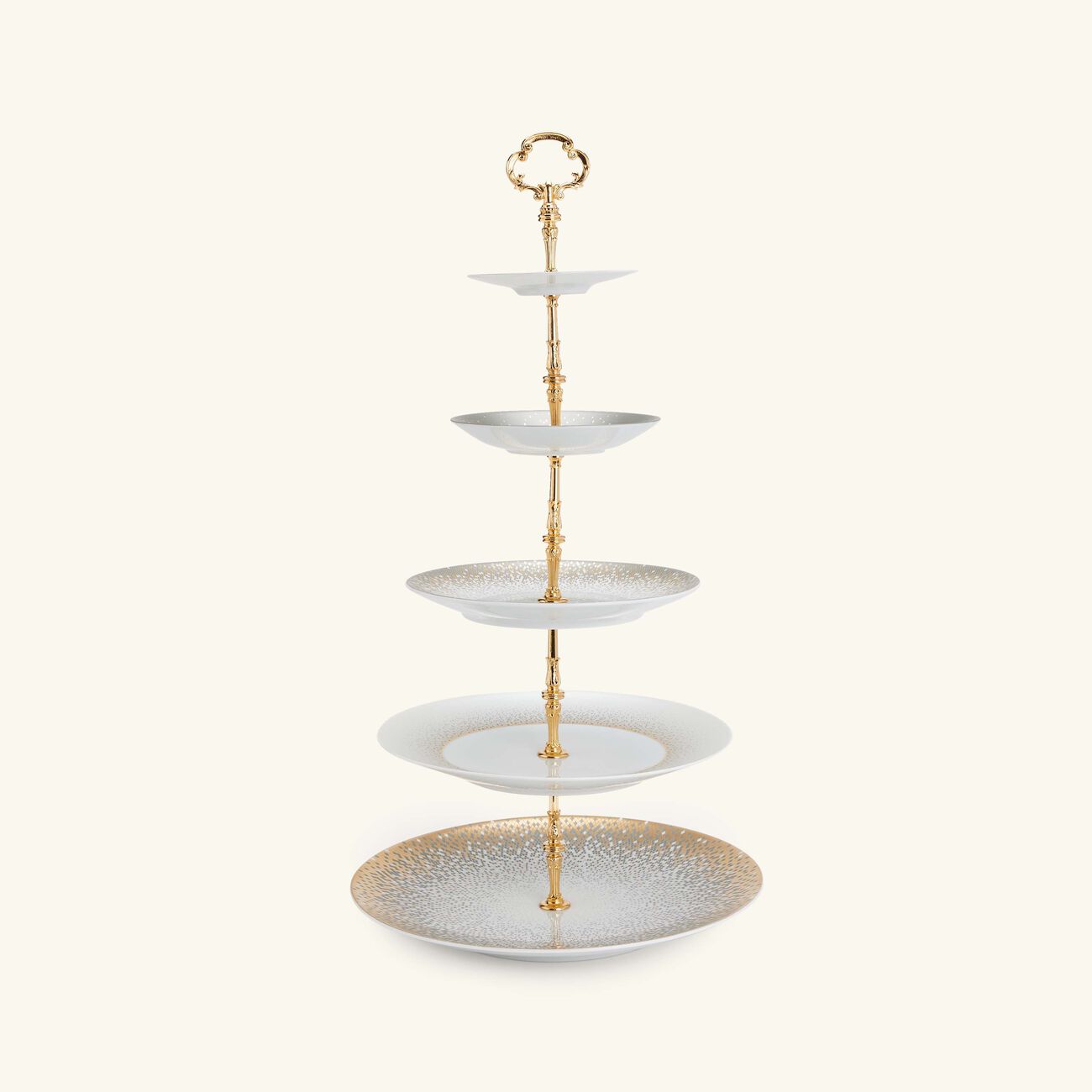 Souffle d'Or 5 Tier Cake Stand haviland souffle d or 5 tier cake stand