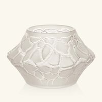 lalique terramineral caldera vase votive round mini clear