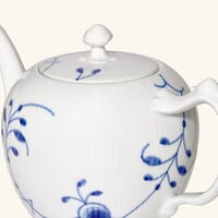 royal copenhagen blue fluted mega teapot white