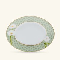 برناردو طبق برايانا للخبز والزبدة بيضاوي أخضر 21 سم