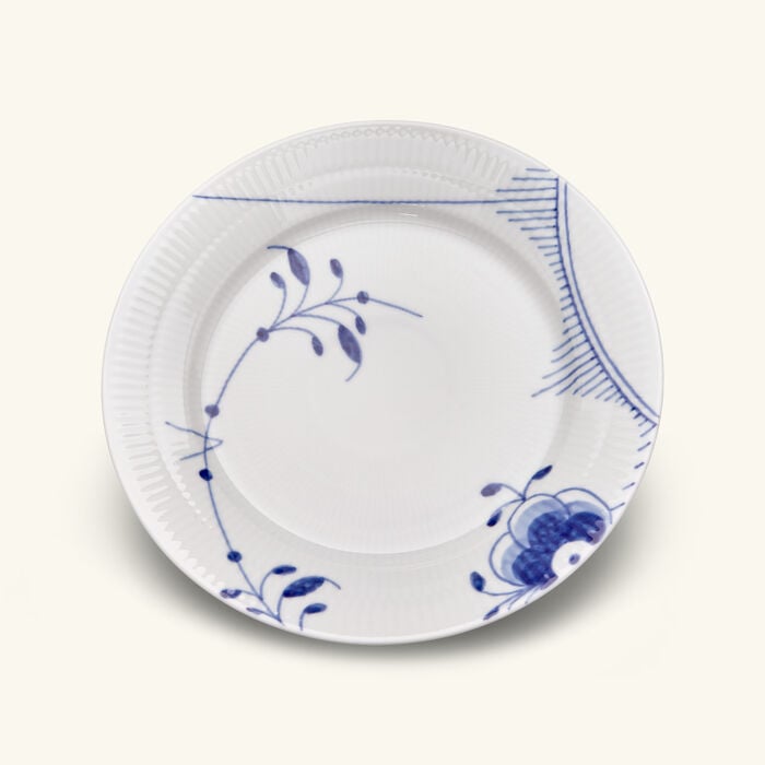 Blue Mega 2 Dessert Plate Round White 22cm royal copenhagen blue mega 2 dessert plate round white 22cm